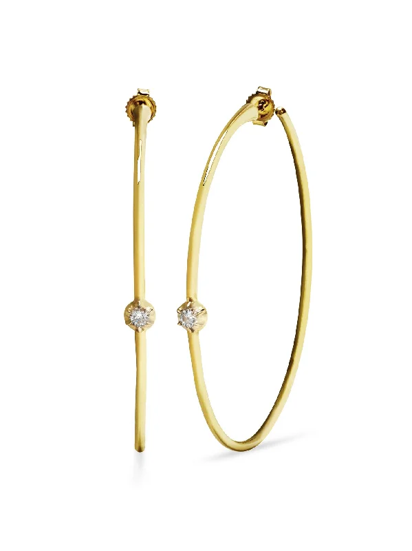silver rope chain men Rosette Yellow Gold Hoop Earrings