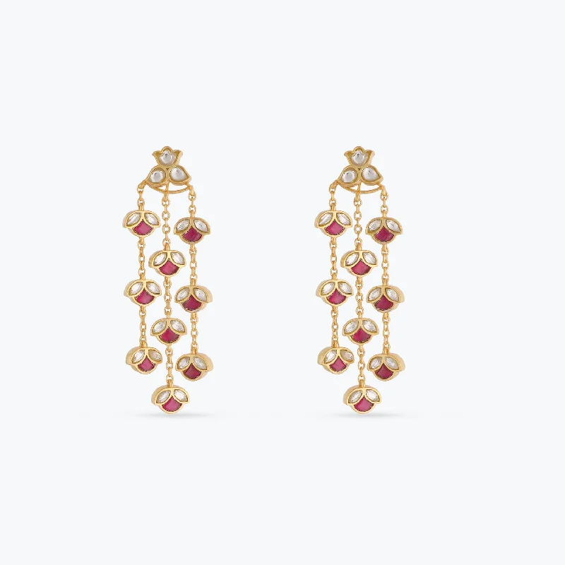 delicate angel wings necklace Sadya Gold Plated Sterling Silver Earrings