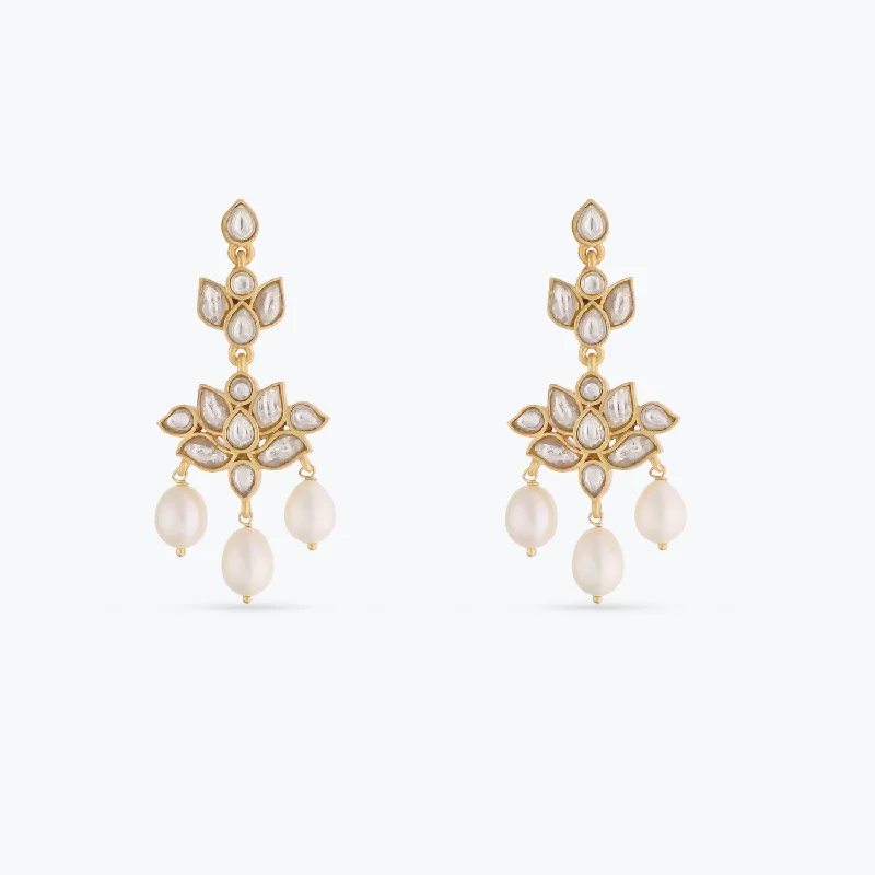 delicate pearl bracelet Shukti Jadau Pearl Silver Earring