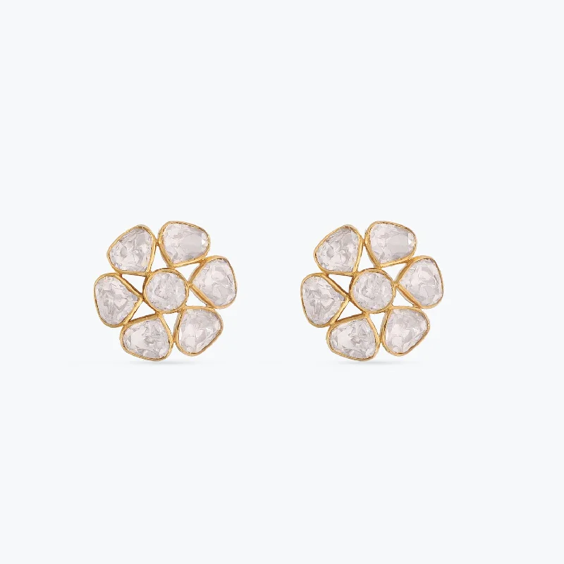 opal cluster ring unique Classic Moissanite Silver Stud Earrings