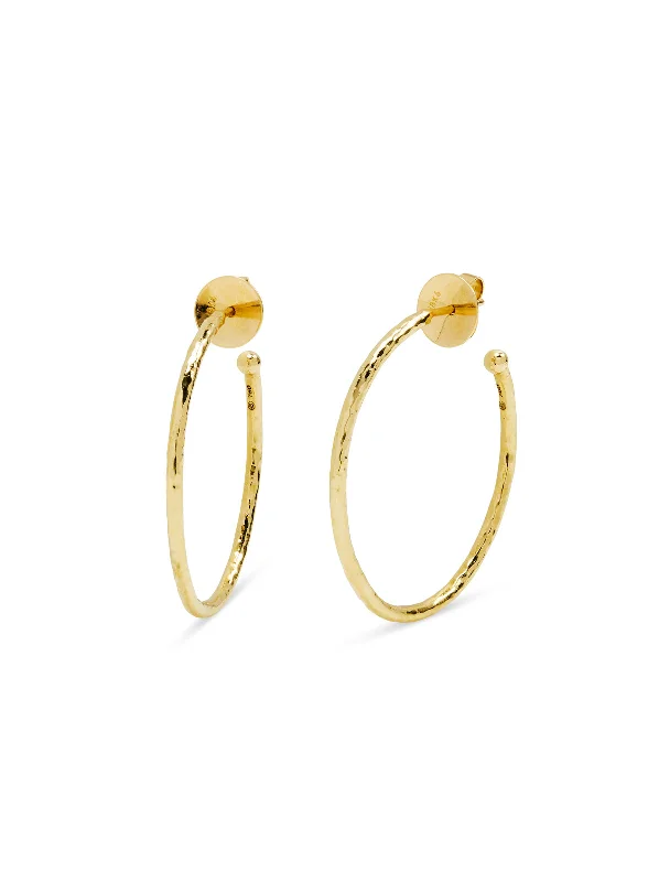 celestial star earrings stud Small Nesting Gem Yellow Gold Hoops
