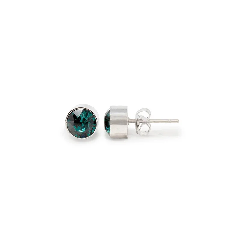 Stainless Steel Stud Earring May Birthstone