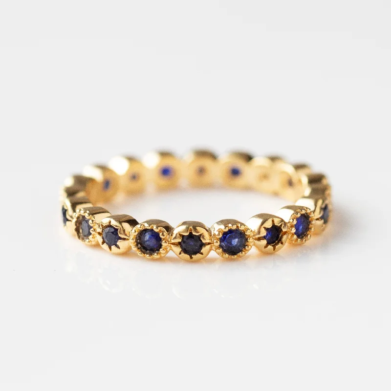 Sapphire Constellation Eternity Ring