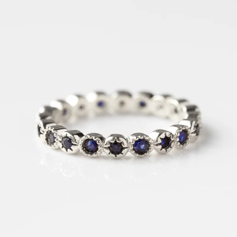 Sapphire Constellation Eternity Ring