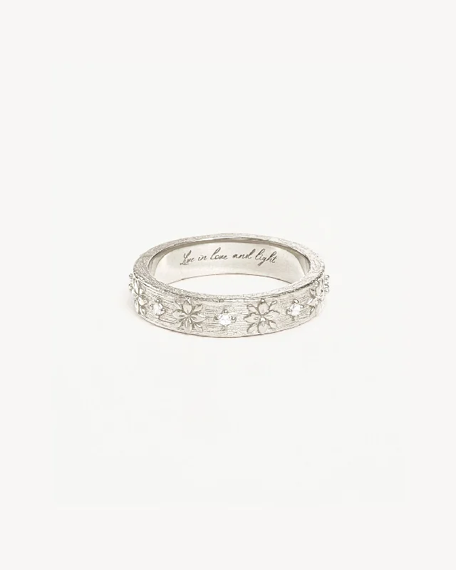 Sterling Silver Live in Grace Ring