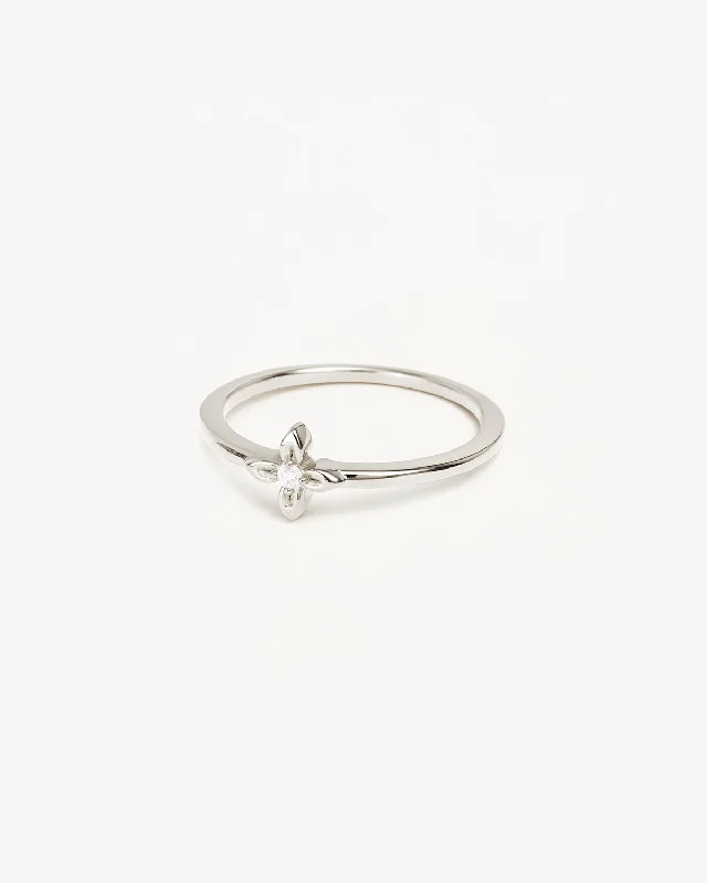 Sterling Silver Live in Light Ring