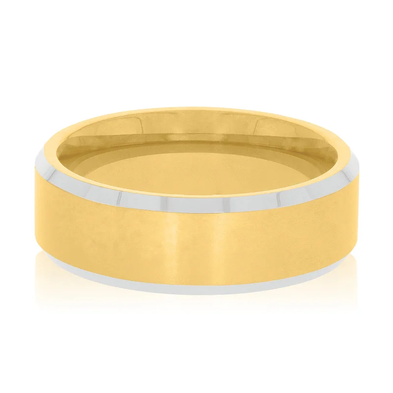 waterproof beach anklet stainless steel Tensity Tungsten Gold and Silver Mens Ring