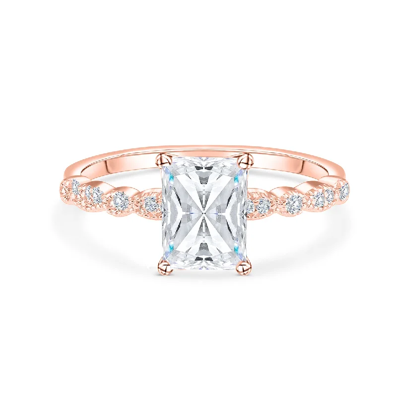 dainty silver hamsa bracelet The Alexandria - Rose Gold