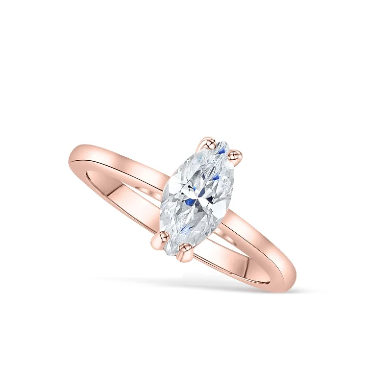 unique diamond eternity band The Cambria - Rose Gold