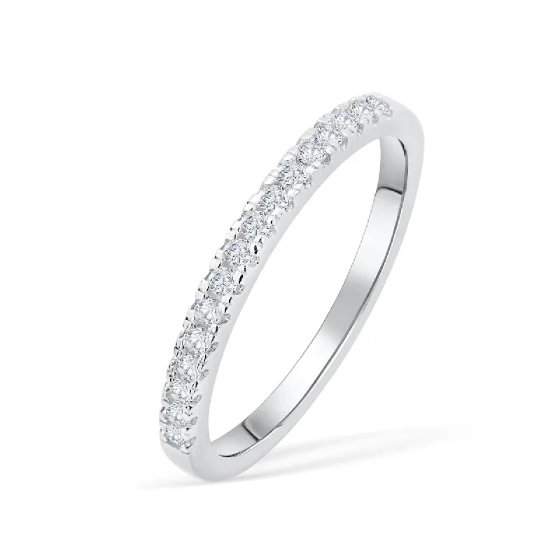 birthstone stacking rings set The Desire - Silver