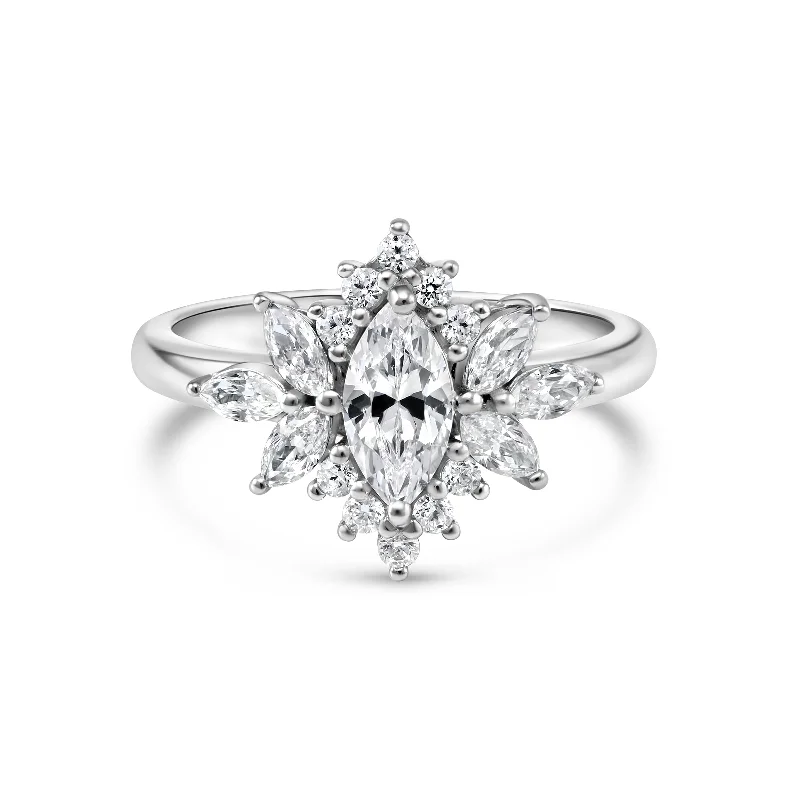 hammered silver wedding band The Eliza