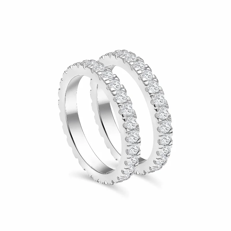 dainty rose gold chain bracelet The Eternity Stacking Set