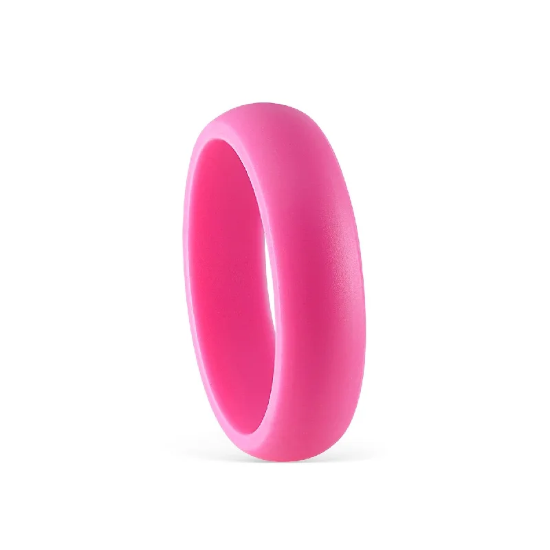 simple gold hoop earrings The Flex - Pink