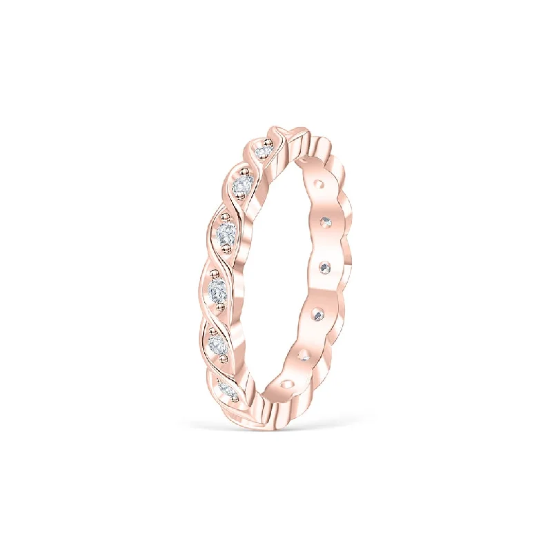 classic gold cuff bracelet The Giselle - Rose Gold