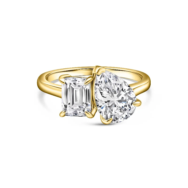 luxury diamond anniversary band The Isla - Gold
