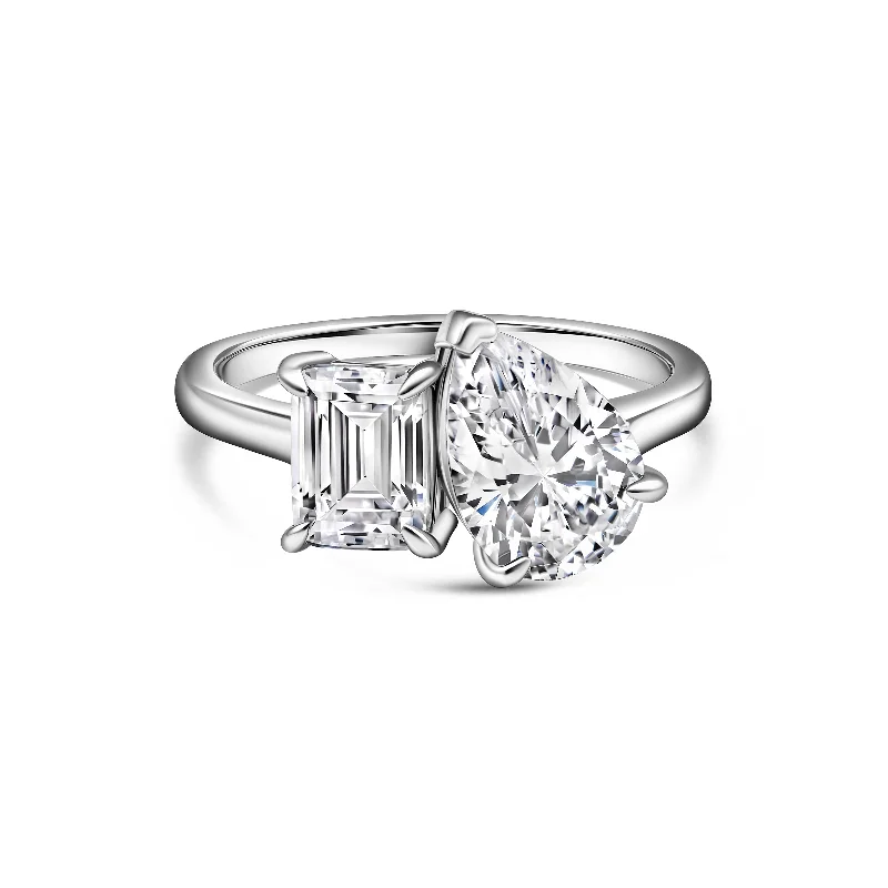 modern geometric gold ring The Isla