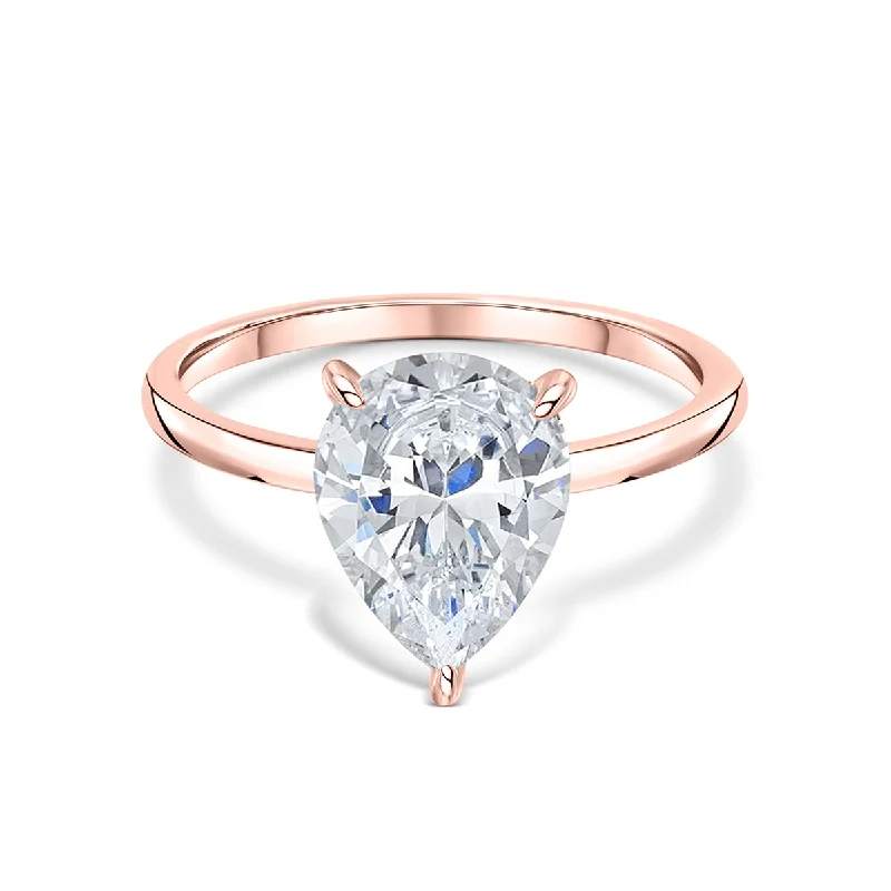 chunky gemstone cuff bracelet The Kira - Rose Gold