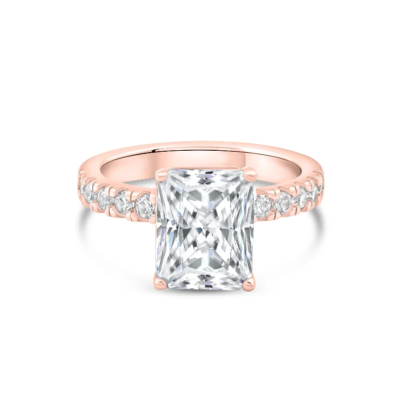 wedding band with diamonds The Kylie - Rose Gold