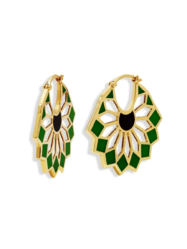 gold medallion pendant necklace The Lady Sursock Green Enamel Yellow Gold Hoop Earrings gold medallion pendant necklace The Lady Sursock Green Enamel Yellow Gold Hoop Earrings