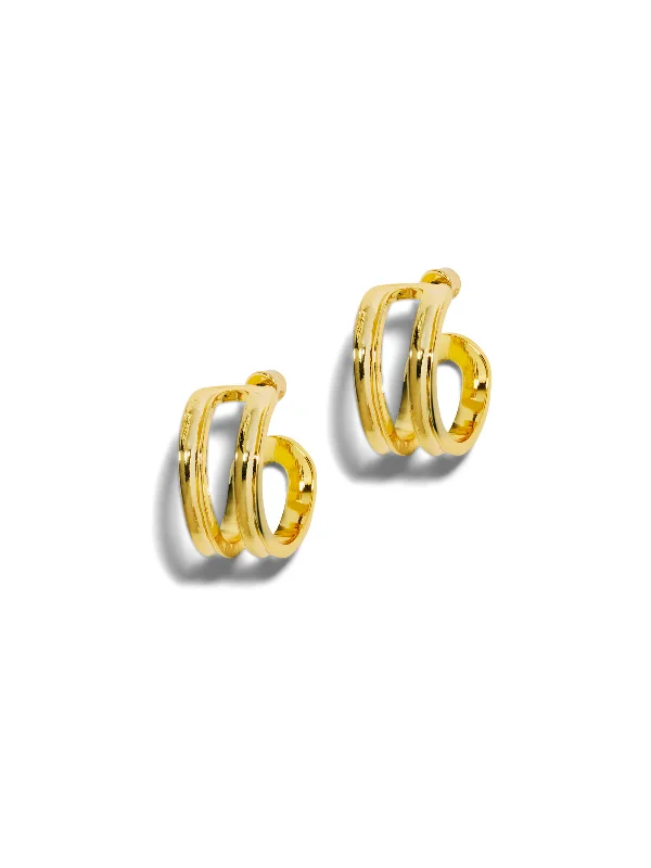 heart-shaped promise ring sterling silver The Open Hoop Earrings
