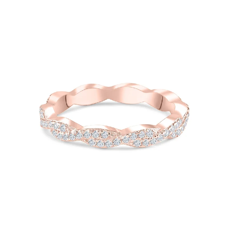 vintage diamond pendant necklace The Sadie - Rose Gold