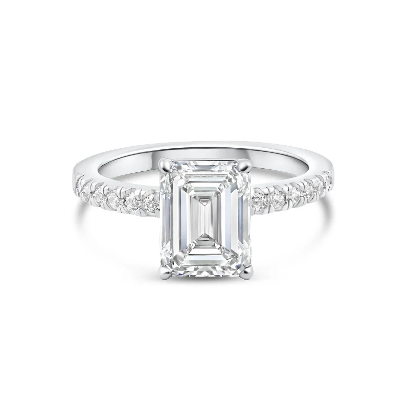 sparkling diamond drop earrings The Sage