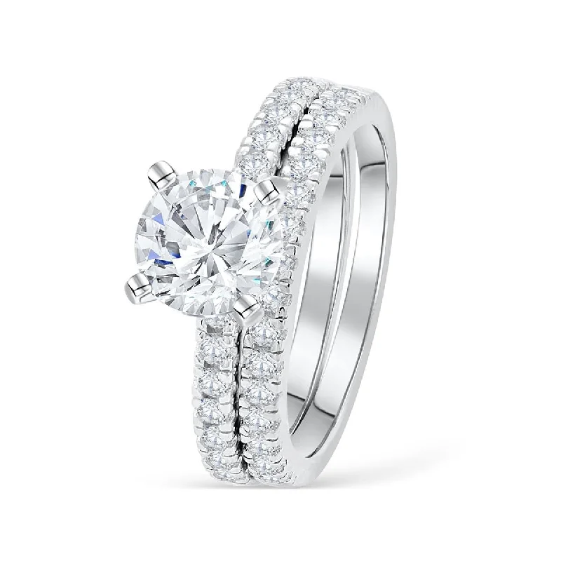 dainty cherry blossom ring The Star Light - Silver
