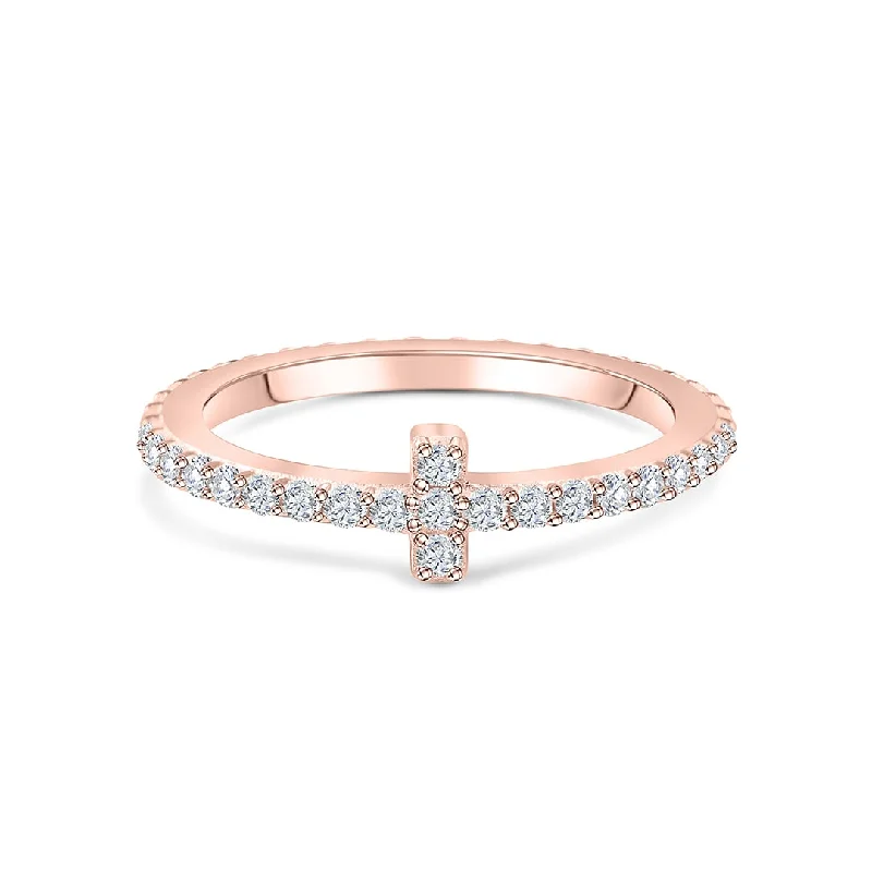 dainty gemstone chain bracelet The Stella - Rose Gold