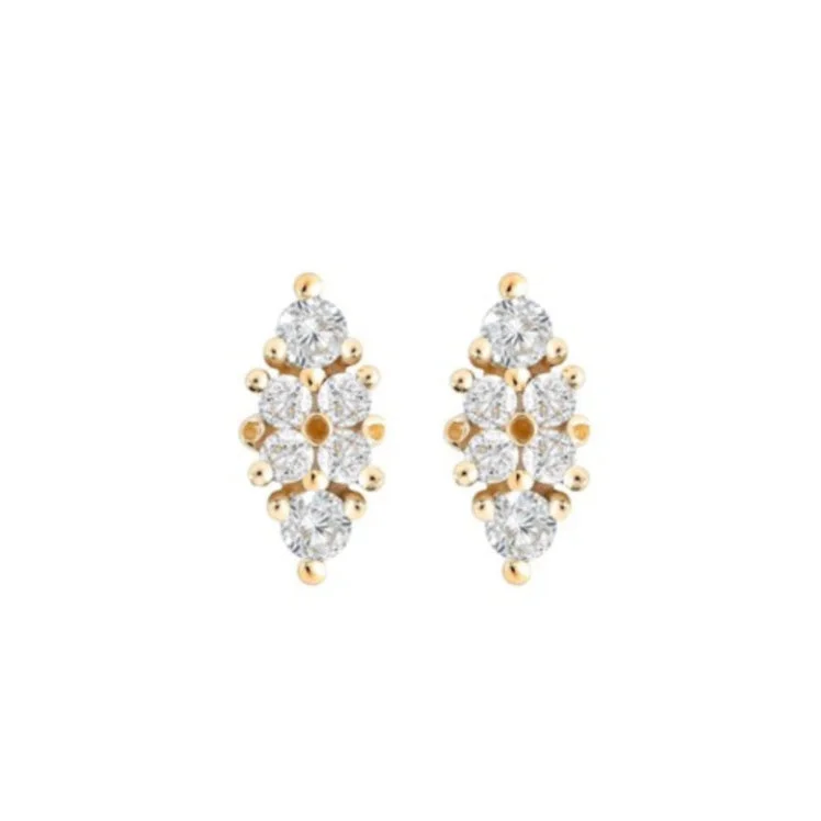 Trandafir Studs, Diamond