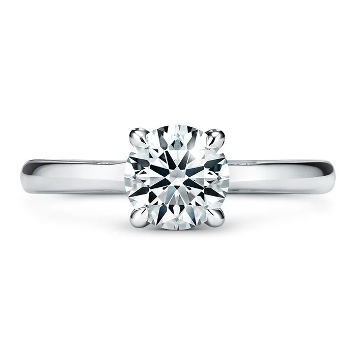 unique crystal bar necklace Vela Solitaire Ring with Diamond Gallery