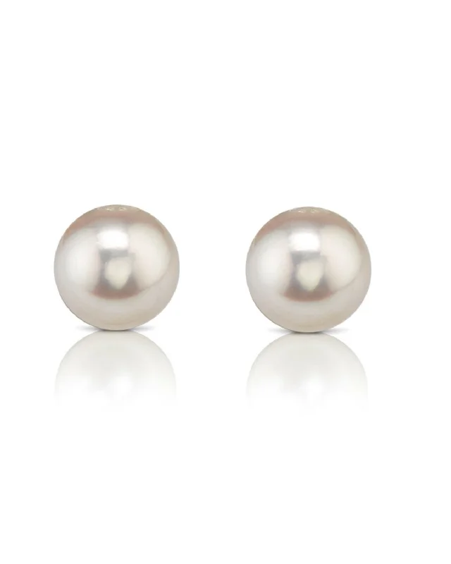 handmade antique silver bangle 7.0-7.5mm Hanadama Akoya Round Pearl Stud Earrings