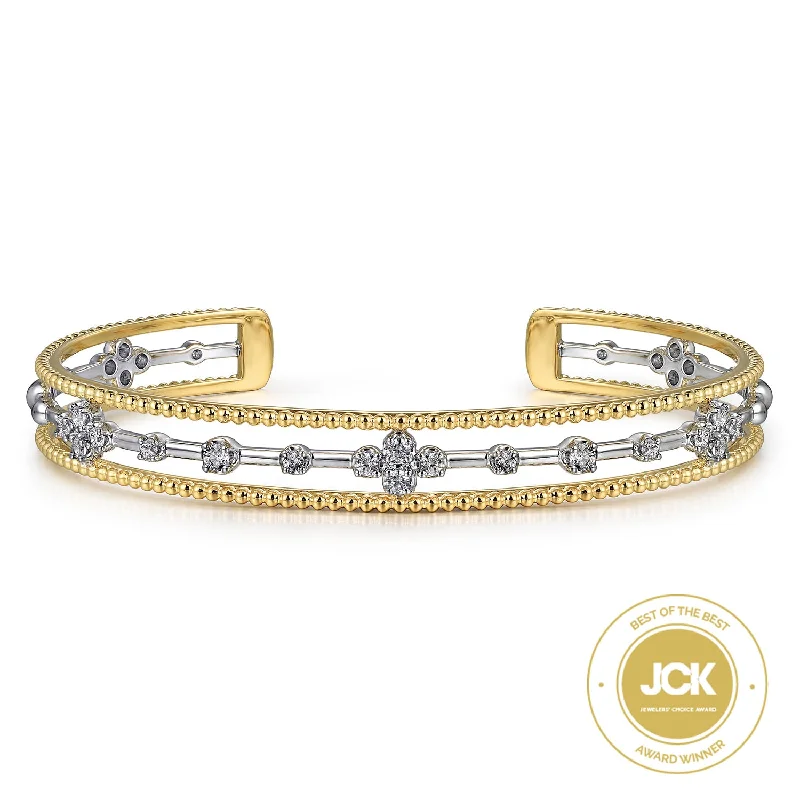 ruby and diamond engagement ring 14K Yellow Natural Diamond Cuff Bracelet