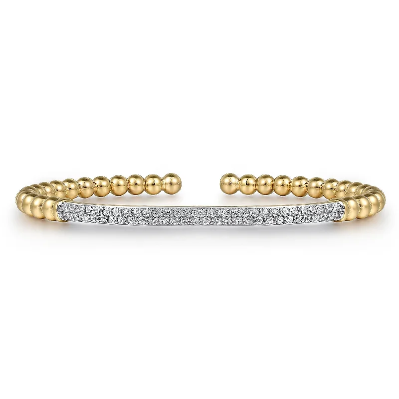 thin silver chain necklace 14K Yellow Natural Diamond Cuff Bracelet