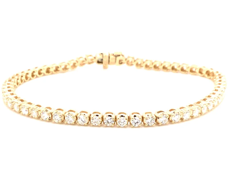rose gold initial pendant necklace 14K Yellow Natural Diamond Tennis Bracelet