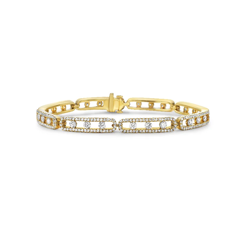 adjustable toe ring silver 18K Yellow Natural Diamond Fashion Bracelet