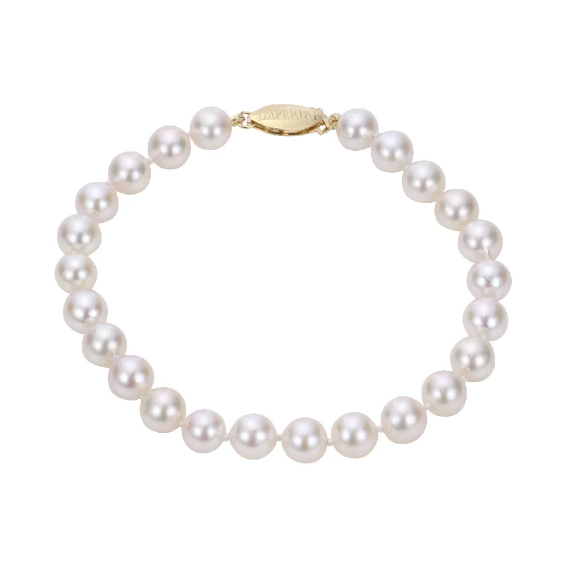 vintage sapphire necklace Cultured Pearls, 7.25MM Bracelet, 14K Yellow Gold