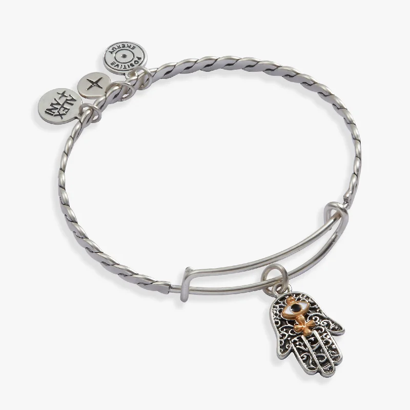 gemstone cluster earrings silver Antique Hamsa Charm Bangle