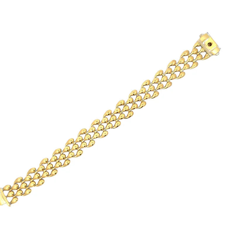 Antique Yellow White Gold Bracelet