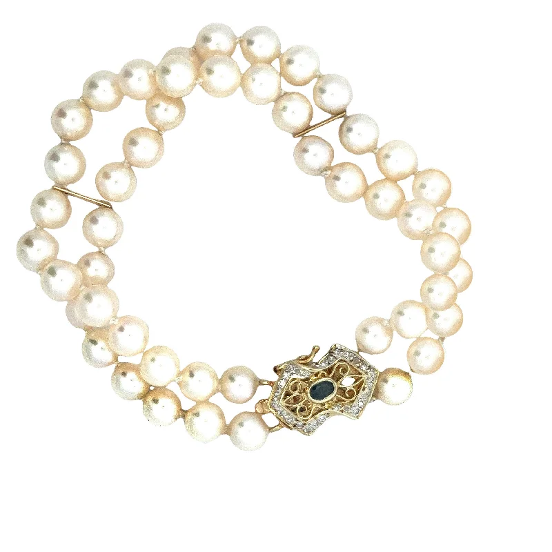 AntiqueDouble Strand Pearl Bracelet