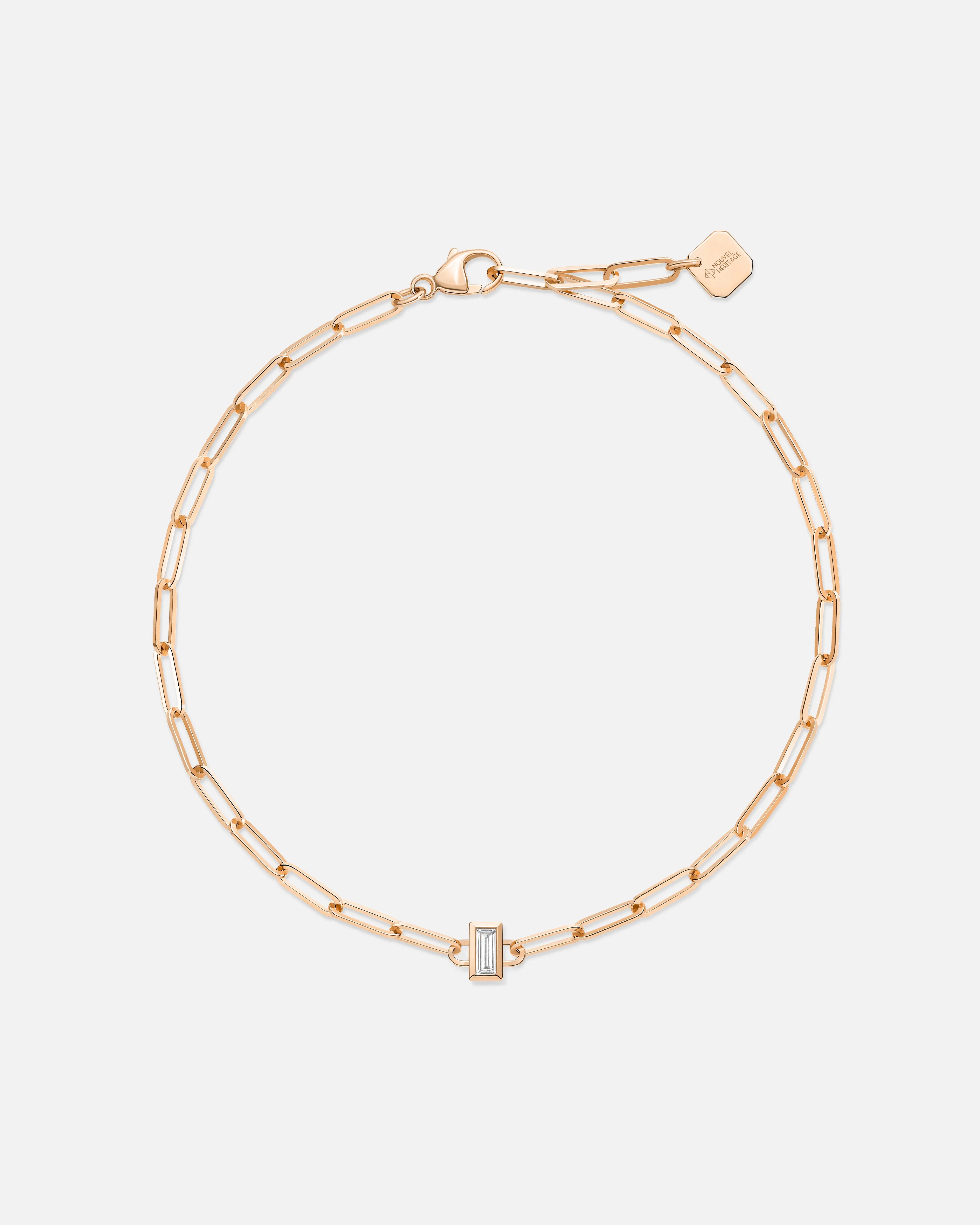 Baguette Classics Bracelet in Rose Gold