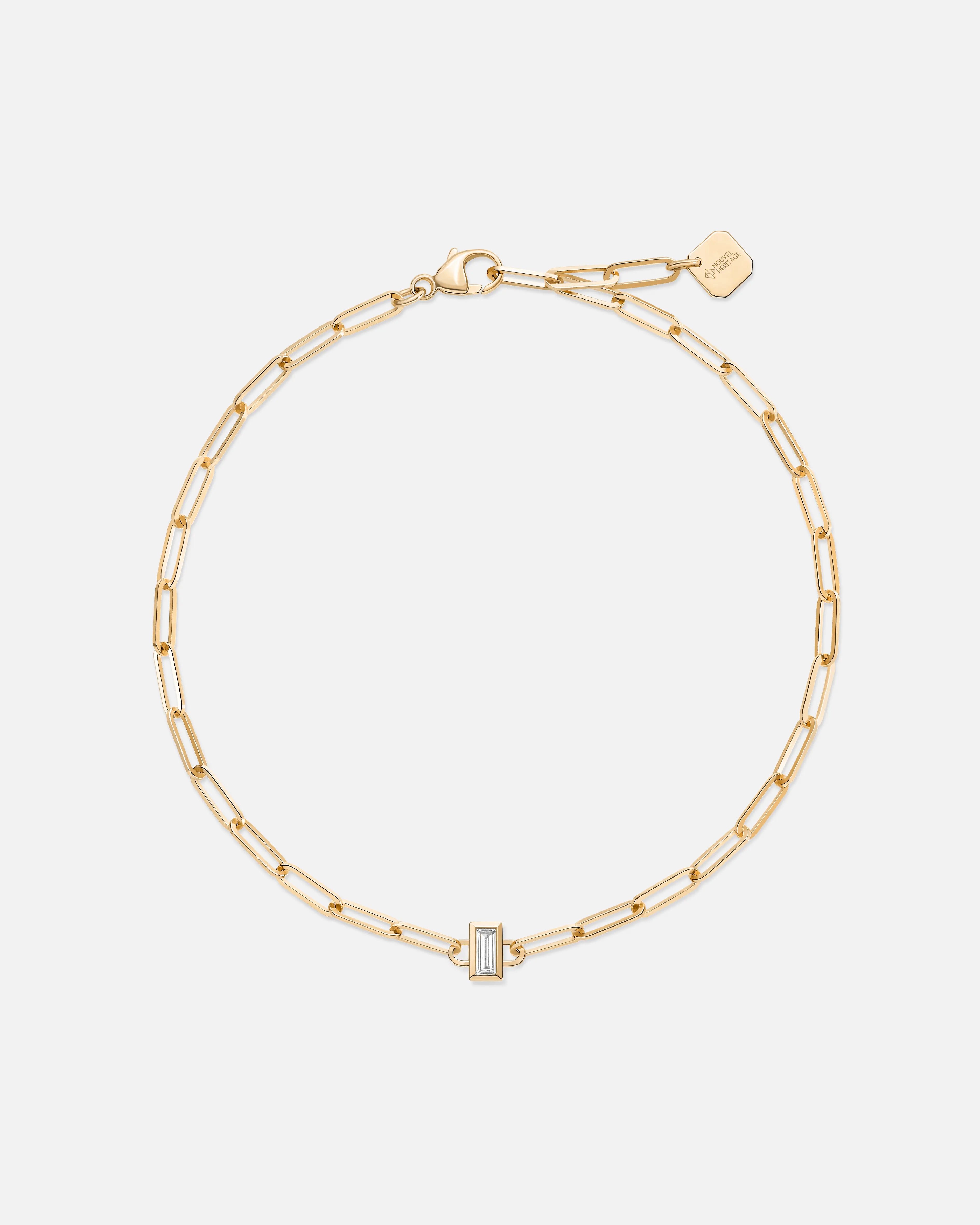 Baguette Classics Bracelet in Yellow Gold