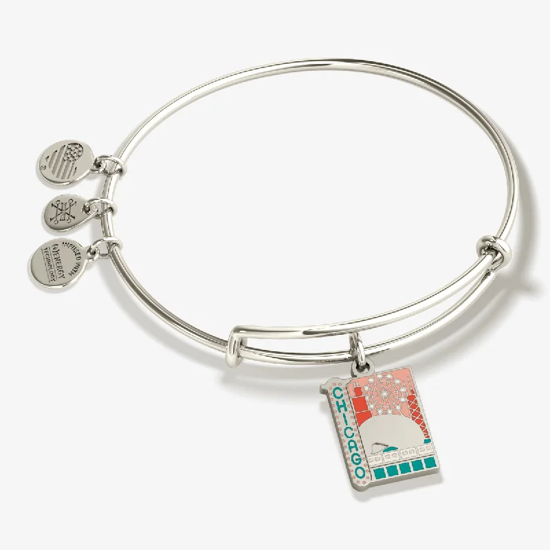 Chicago Charm Bangle Bracelet