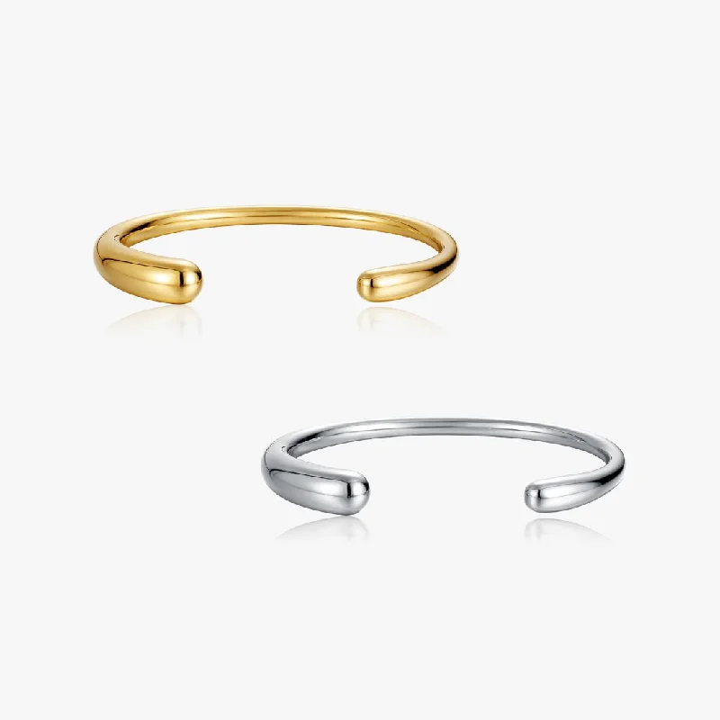 black spinel ring men Classic Cuff Bracelet (Greek Inspired Collection)
