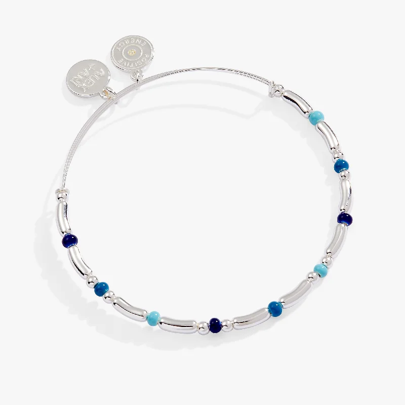 gemstone infinity bracelet Metal Beaded Bangle