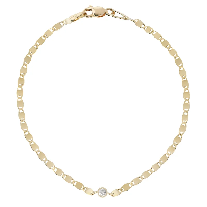 minimalist crystal quartz ring Diamond Disc Link Bracelet