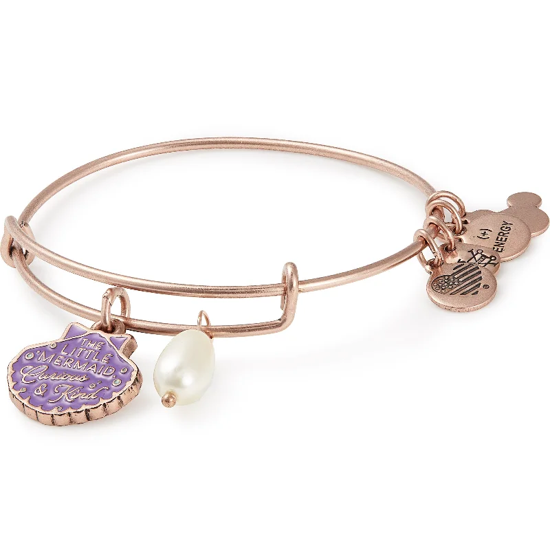 unique wooden bead necklace Disney® Ariel 'Curious & Kind' Duo Charm Bangle