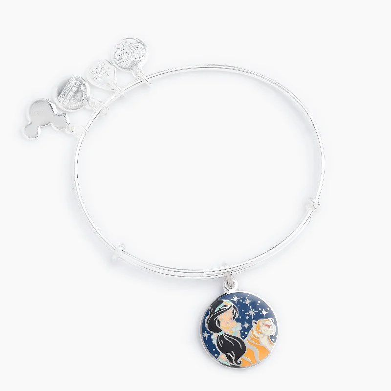 gemstone teardrop earrings Disney® Jasmine and Rajah Charm Bangle