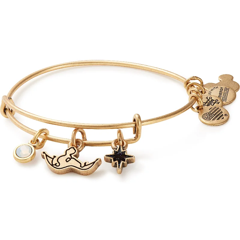 real diamond solitaire ring Disney® Jasmine "Unlock the Magic" Charm Bangle