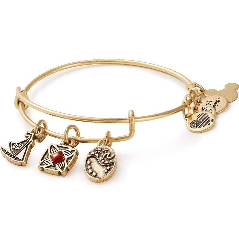 men’s woven leather bracelet Disney® Moana Trio Charm Bangle