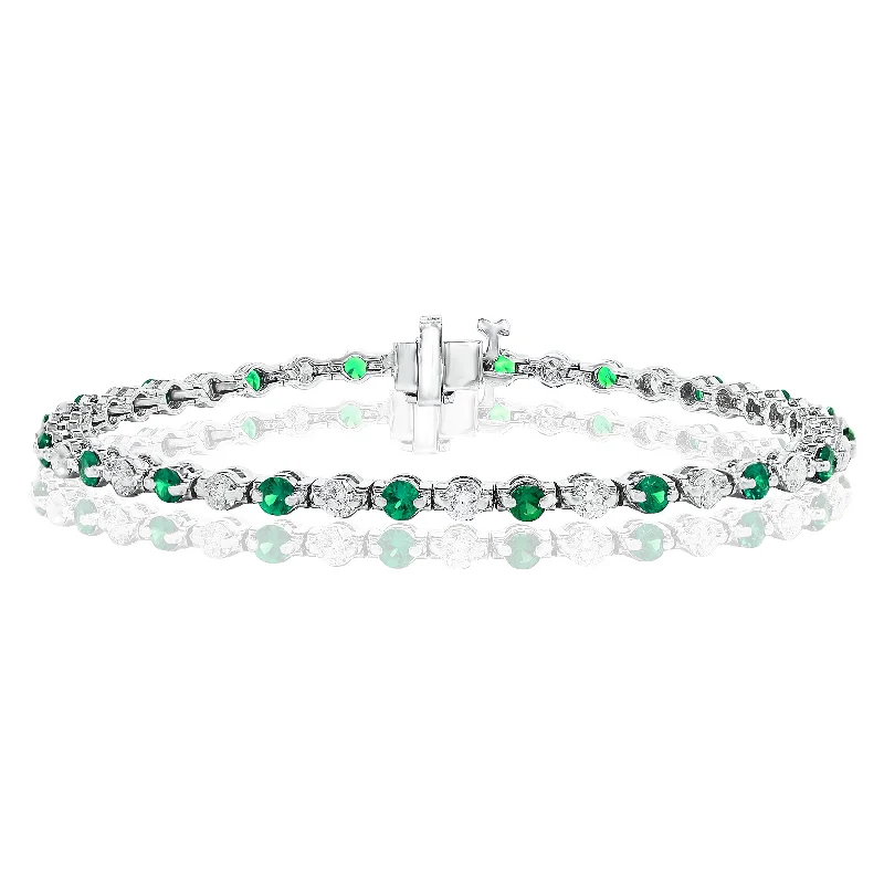 EMERALD AND DIAMOND BRACELET